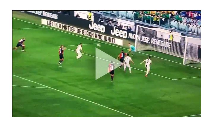 RONALDO strzela gola Genoi! 1-0  [VIDEO]